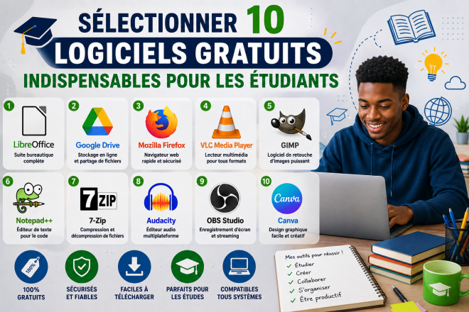 10 logiciels gratuits